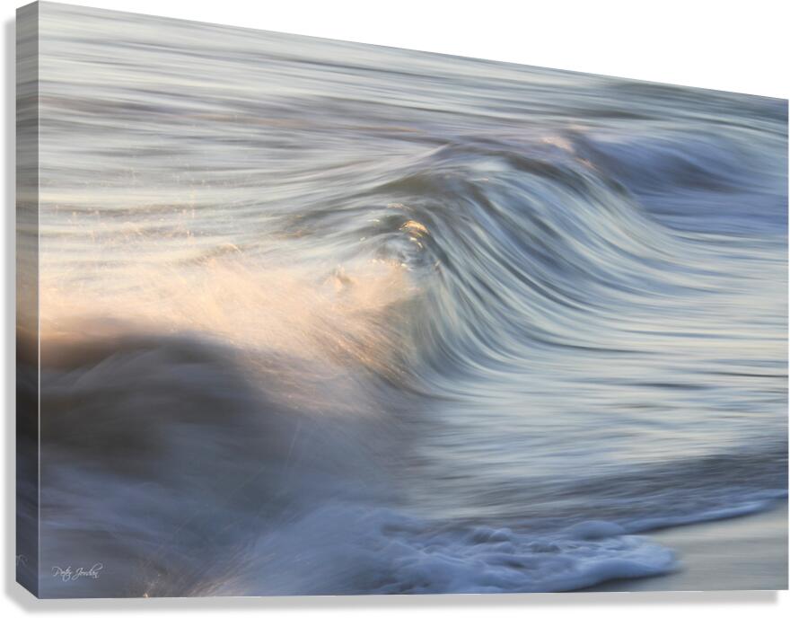 Blue Swell with Splash  48.32 Canvas Print