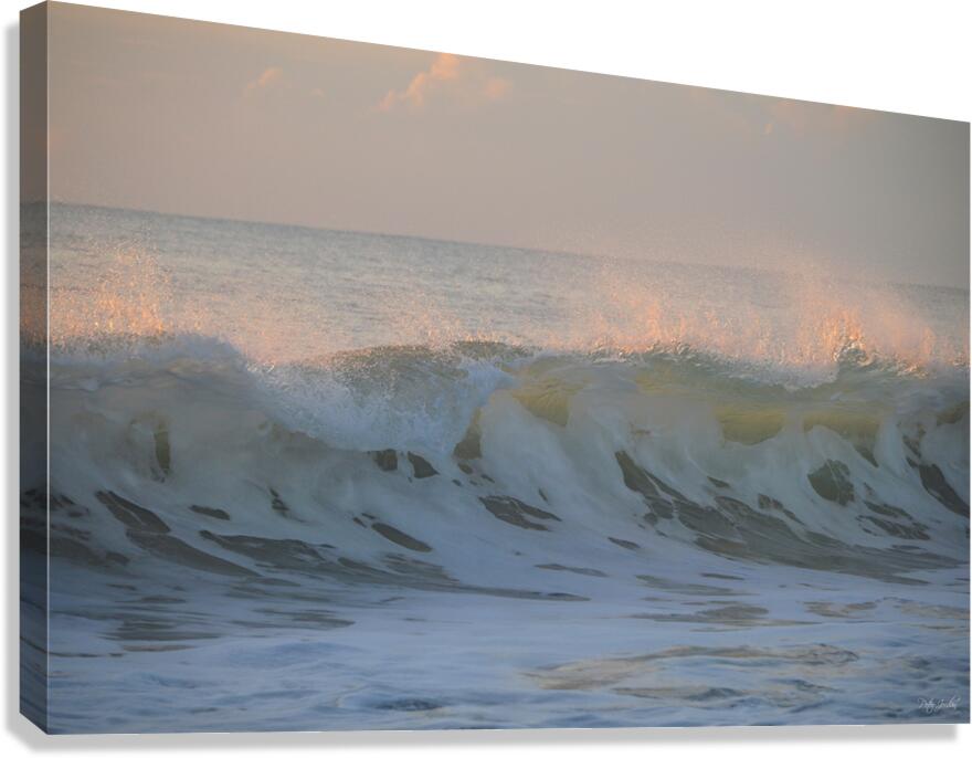 Pink Dawn Wave Spray  72.48 Canvas Print
