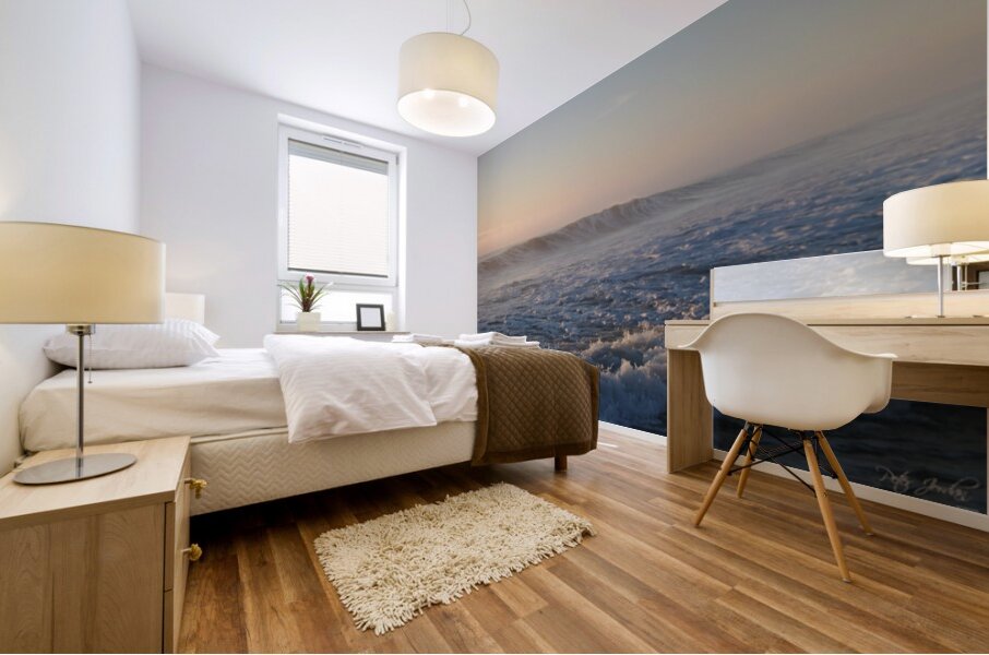 Pink Morning Wave  36.22 Mural print