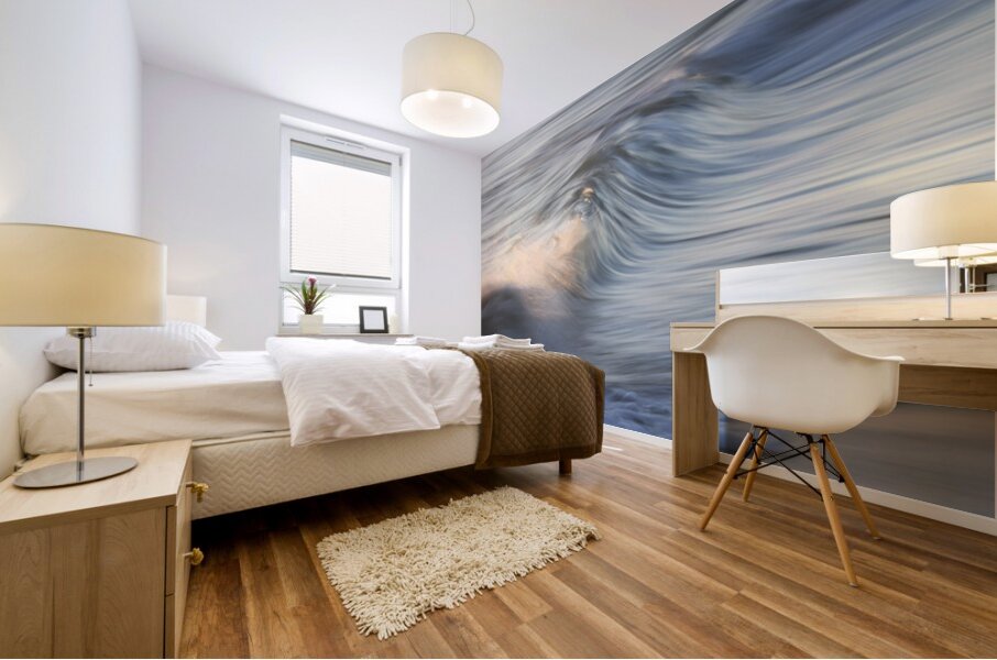 Blue Swell with Splash  48.32 Mural print