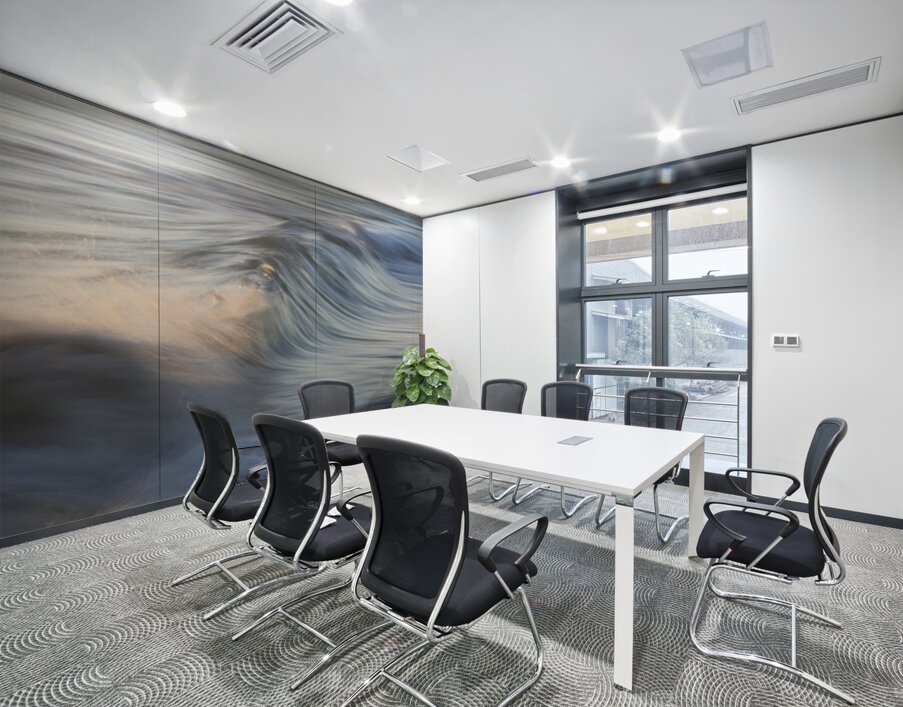 Blue Swell with Splash  48.32 Wall Printing